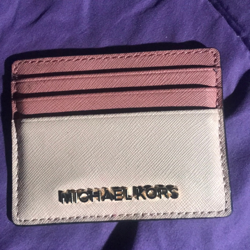Blush pink card holder
